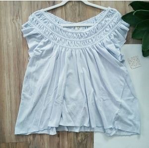 NWT Free People | Blue boho top | S
